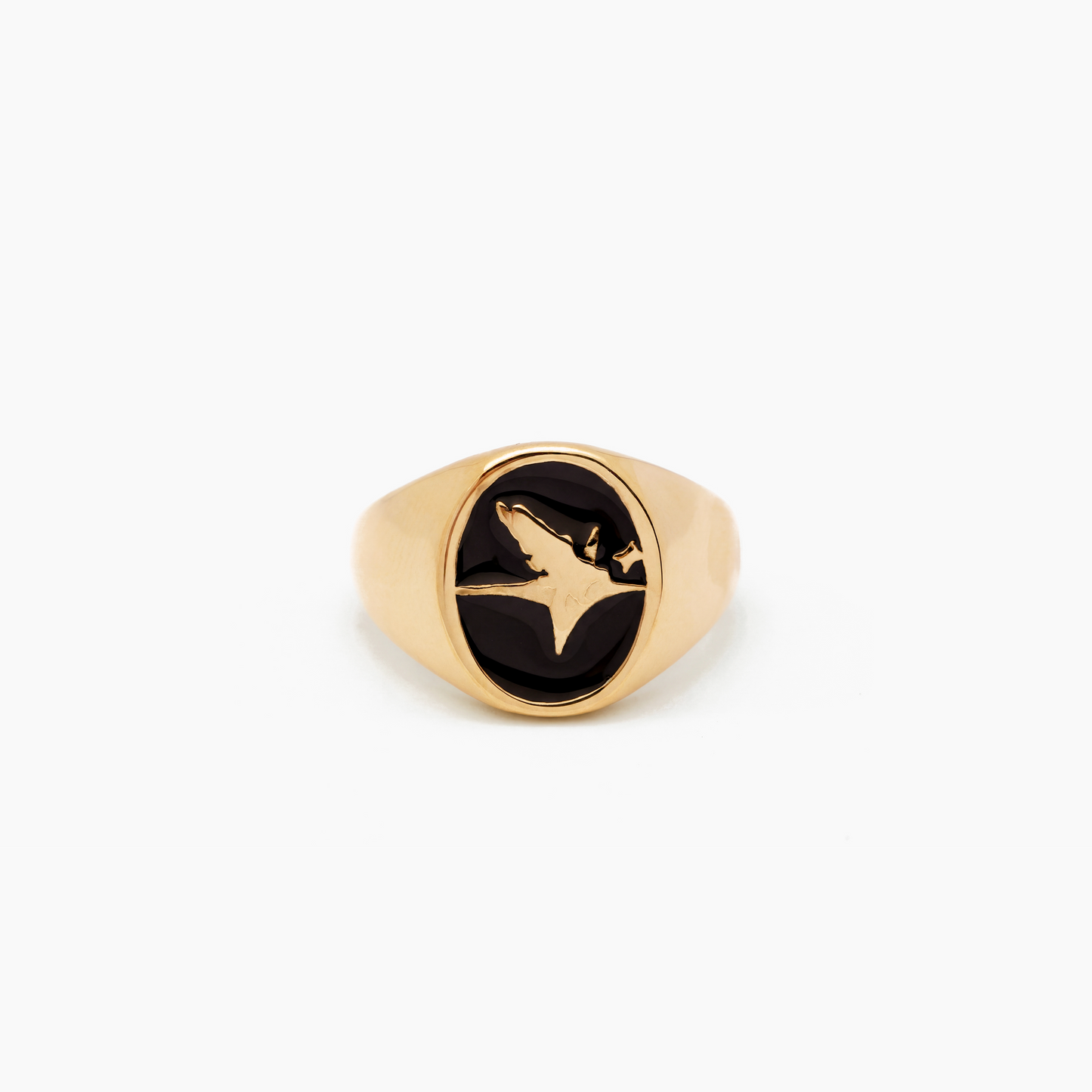 Eagle signet ring gold