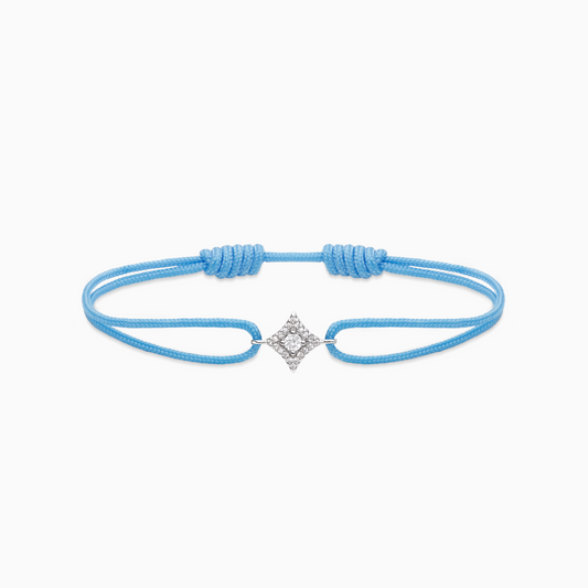 Star cord bracelet - Blue