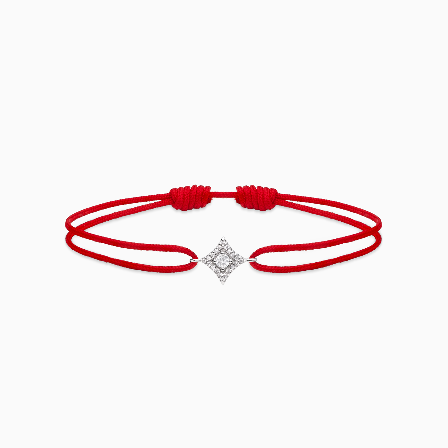 Star cord bracelet - Red