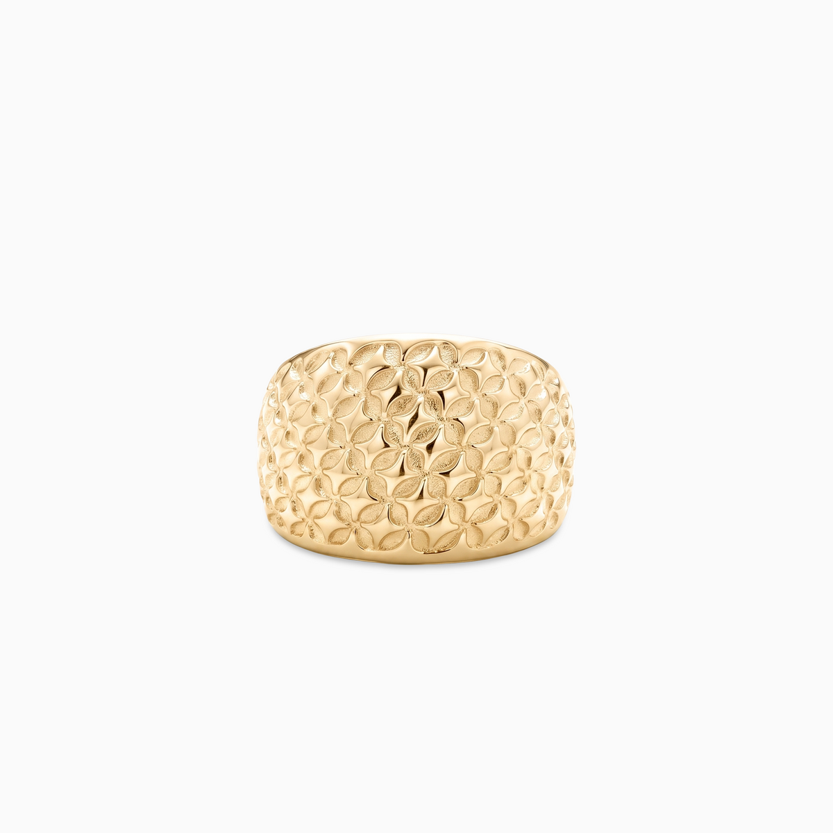 Starfield Round Signet ring - Gold