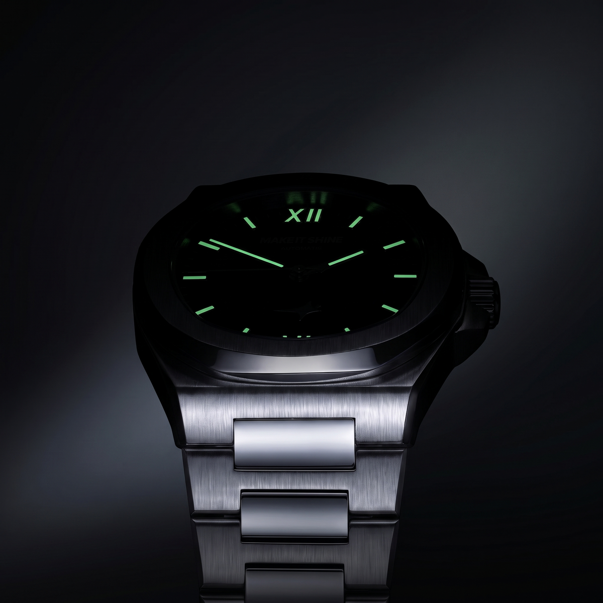 ASON1 - Green Dial & 316L Stainless Steel Bracelet