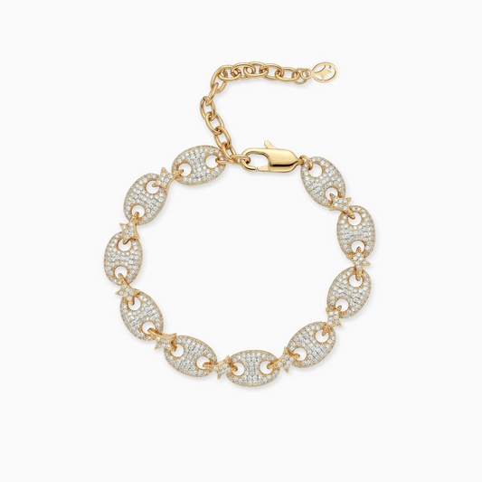 Iced Coffee Beans Bracelet - Gold
