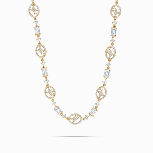 Gold Signature Iced Chain