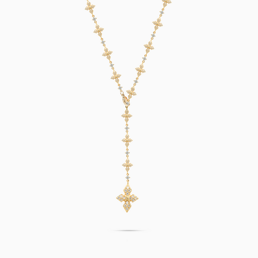 Lariat Iced Celestial - Argent 925 / Dorure Or jaune & Moissanite VVS