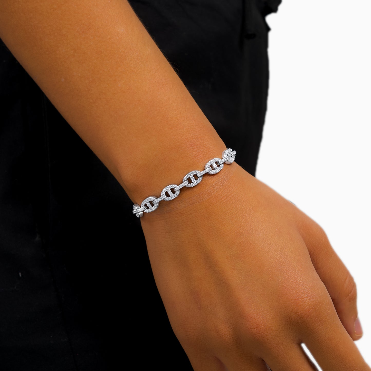 Mariner link bracelet 5mm silver