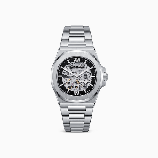 ASON1 - Cadran Skeleton & Bracelet Acier inoxydable 316L