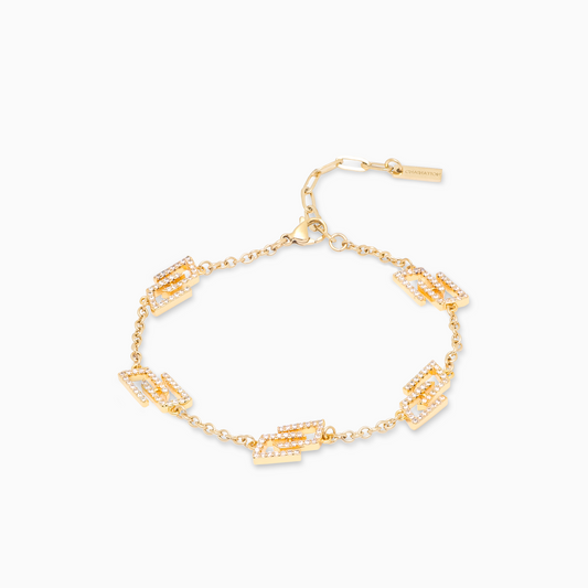 Golden Monogram Bracelet