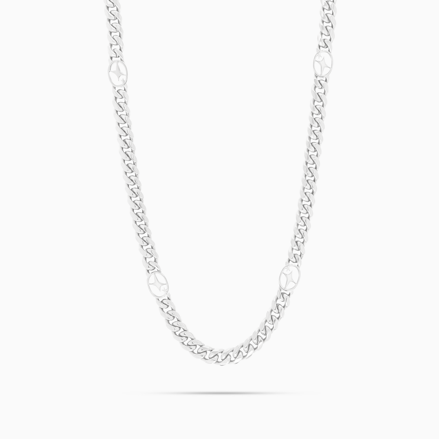 Chaîne Cuban link 6 mm Signature Argentée