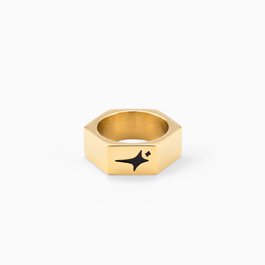 Gold nut ring