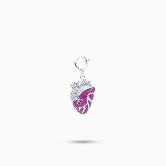 Sleakz Pendant - Micro Organic heart violet