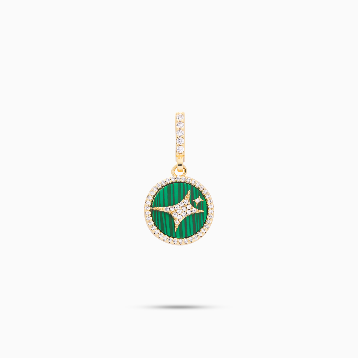 Gold Signature Medallion - Green Pattern