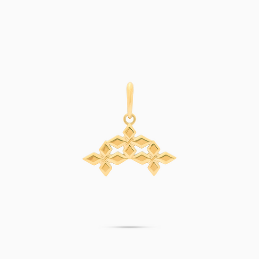 Triple Crossed Star Pendant - Gold