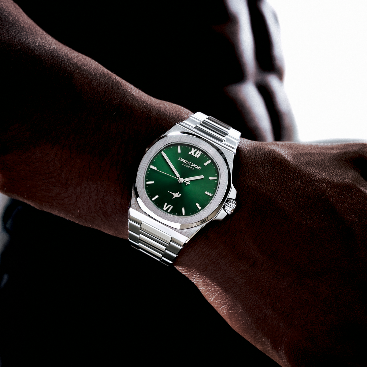 ASON1 - Green Dial & 316L Stainless Steel Bracelet