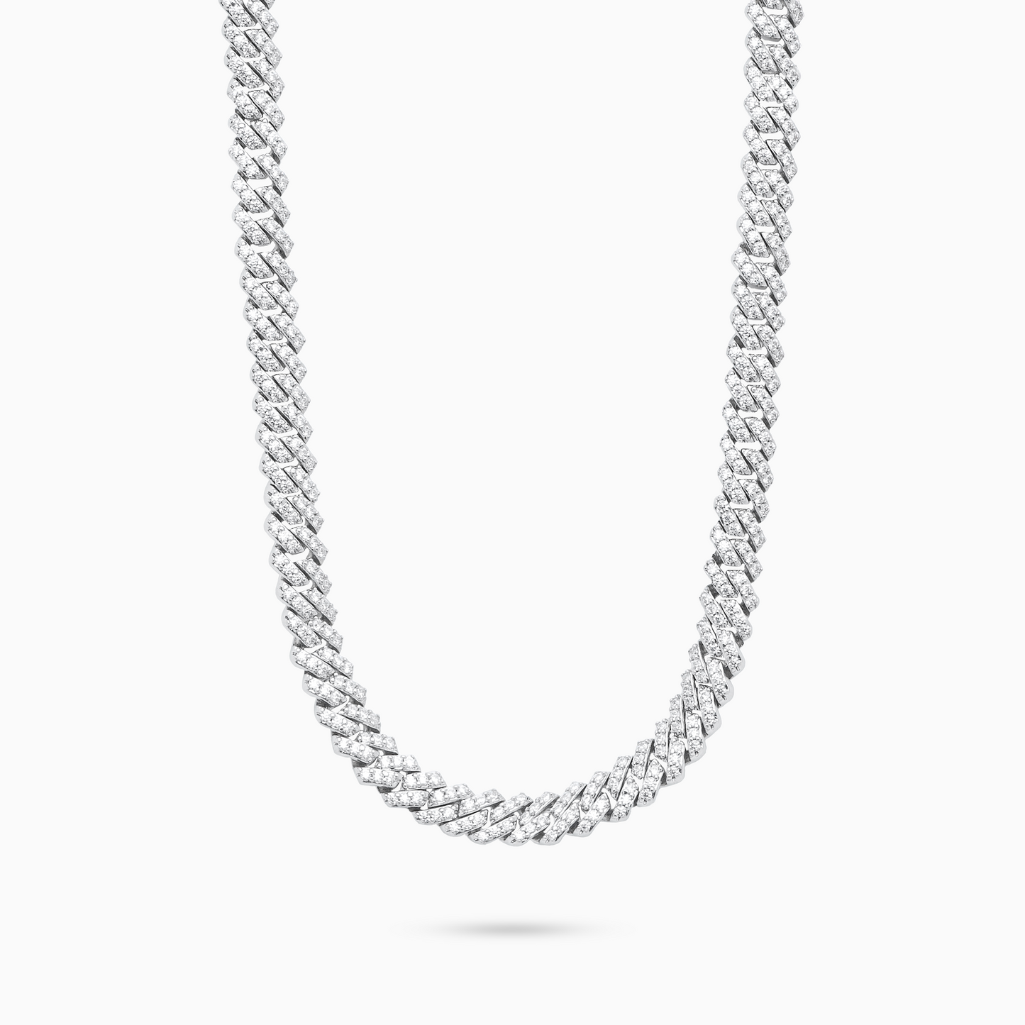 Prong link chain 5.5 mm silver