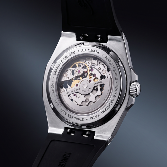 ASON1 - Cadran Blanc & Bracelet Rubber