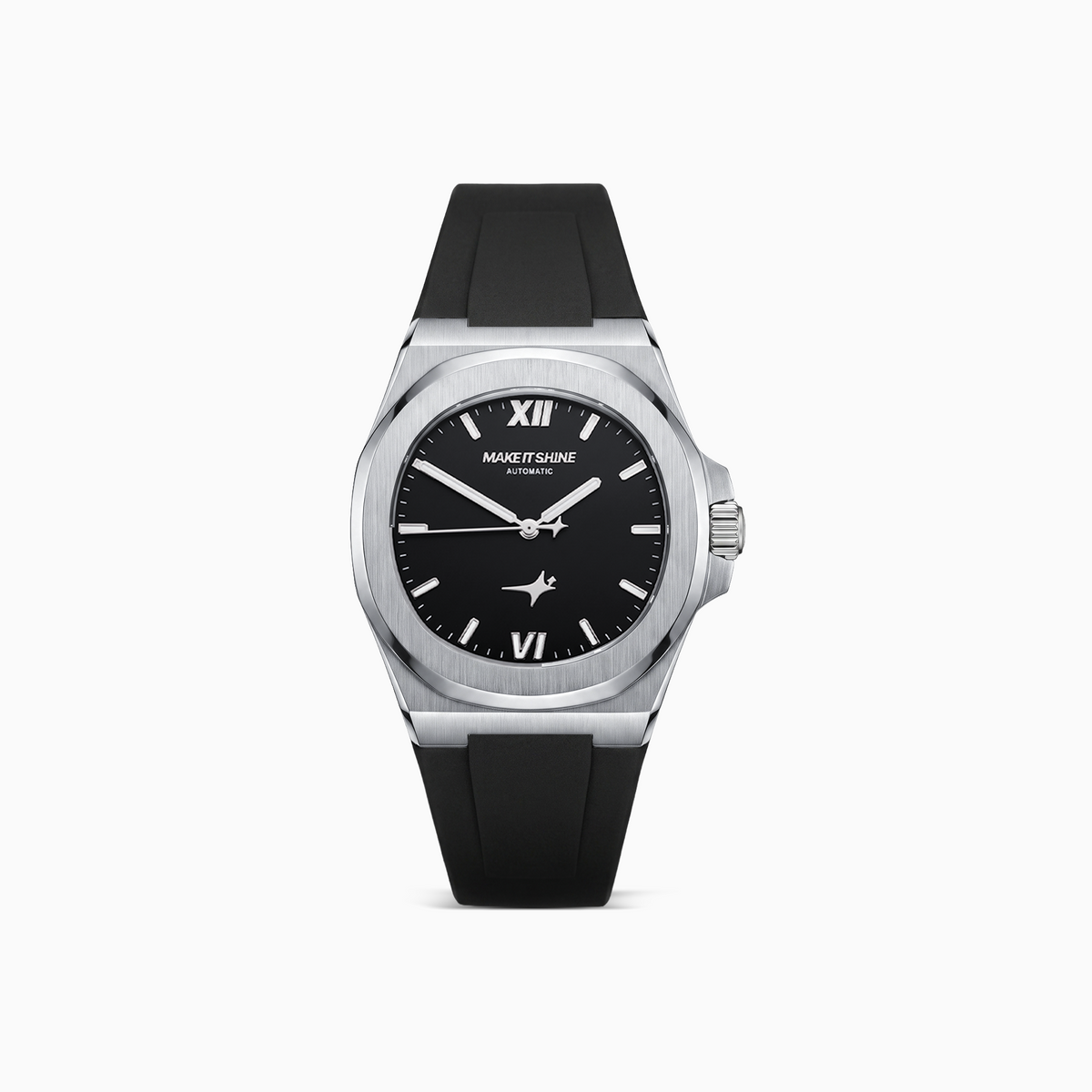 ASON1 - Cadran Noir & Bracelet Rubber