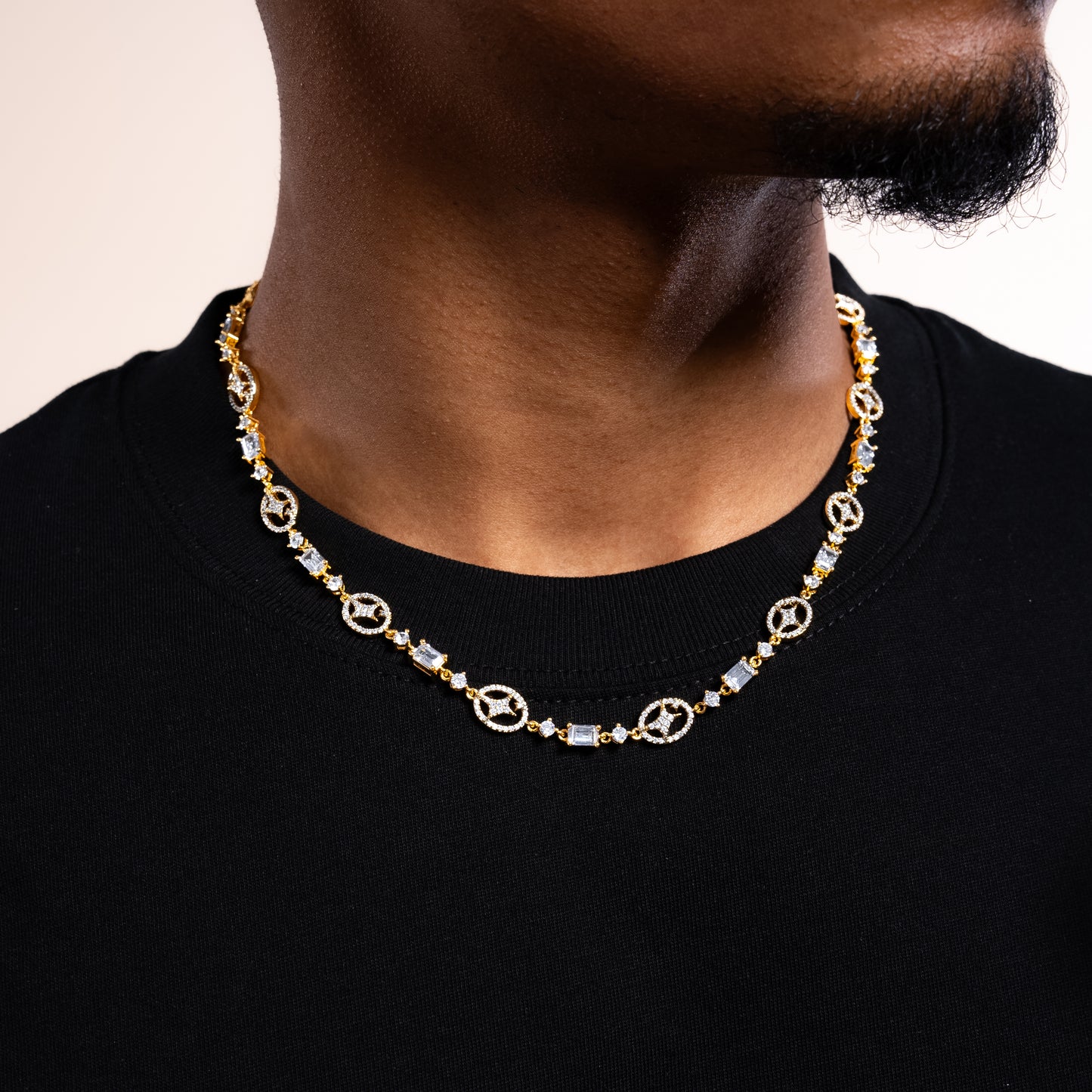 Gold Signature Iced Chain