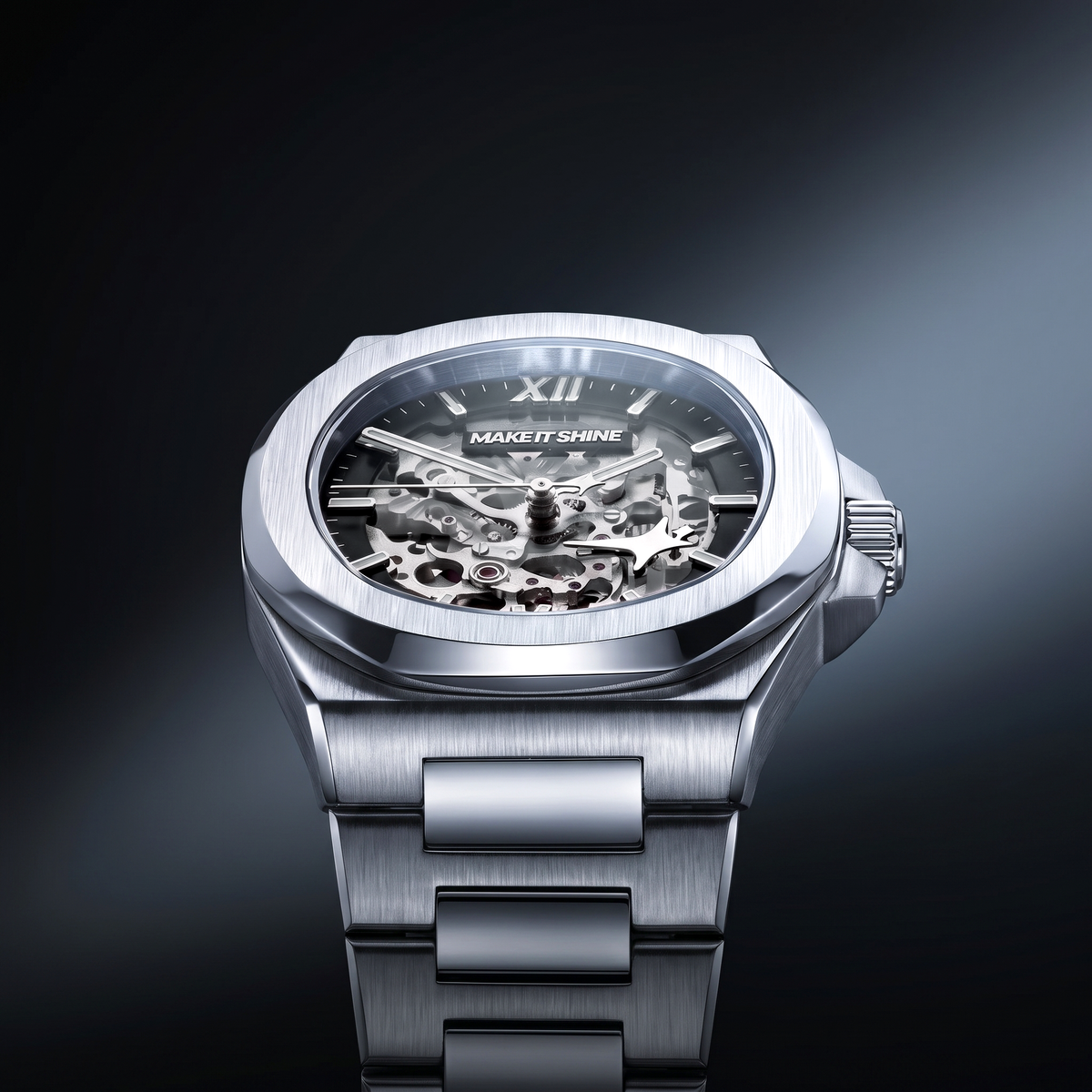 ASON1 - Skeleton Dial & 316L Stainless Steel Bracelet