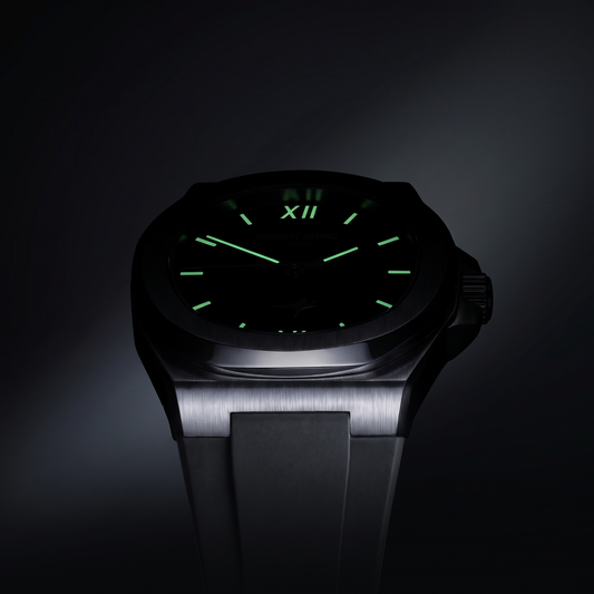 ASON1 - Cadran Blanc & Bracelet Rubber
