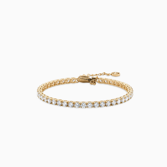 Tennis bracelet 3 mm gold