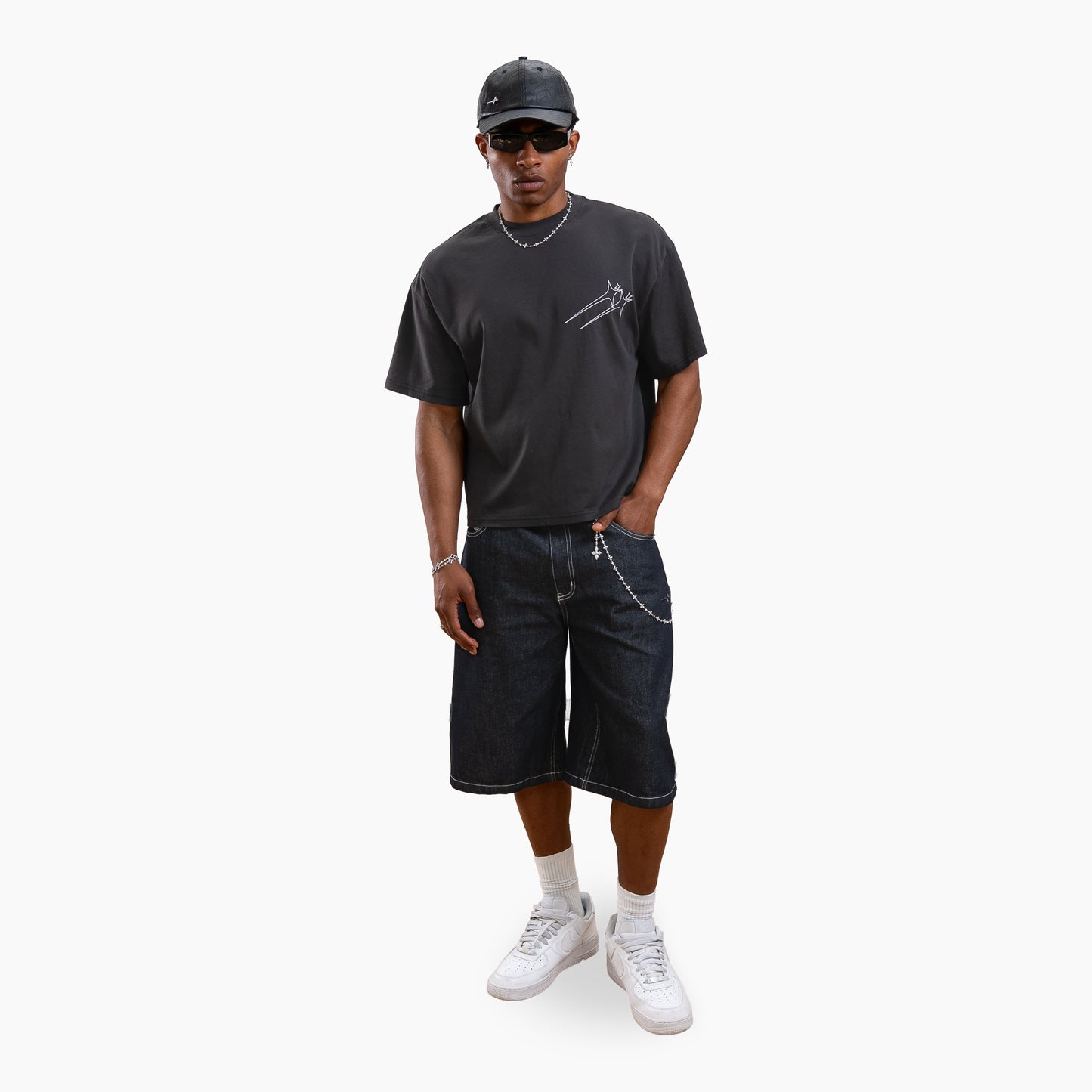 T-shirt Twin Stars - Noir