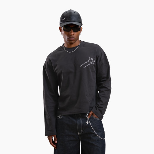 Long sleeve Twin Stars - Black