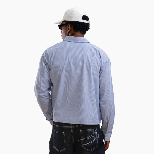 Striped long sleeve Shirt - Bleu & Blanc