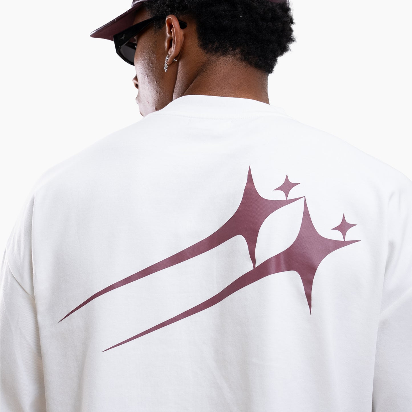 Long sleeve Twin Stars - White
